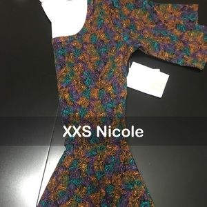 NWT XXS LuLaRoe Nicole Swing Dress
